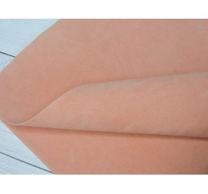 Замша искусственная двусторонняя, цв. дымчато-персиковый - 1 лист