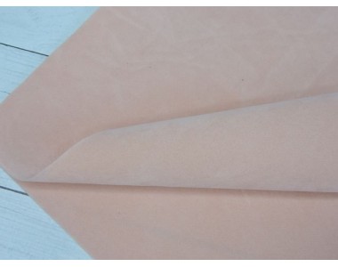 Замша искусственная двусторонняя, цв. персиковый - 1 лист