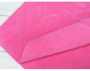 Замша искусственная двусторонняя, цв. ярко-розовый - 1 лист