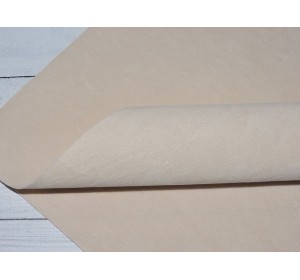 Замша искусственная двусторонняя, цв. бежевый №17 - 1 лист