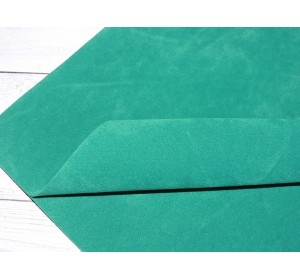 Замша искусственная двусторонняя, цв. изумрудный - 1 лист