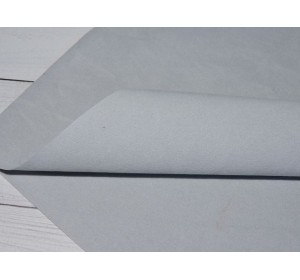 Замша искусственная двусторонняя, цв. дымчато-голубой - 1 лист