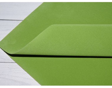 Замша искусственная двусторонняя, цв. фисташковый - 1 лист