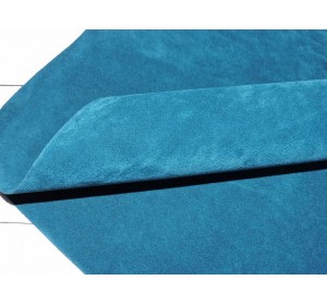 Замша искусственная двусторонняя, цв. темно-бирюзовый - 1 лист