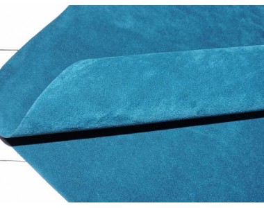 Замша искусственная двусторонняя, цв. темно-бирюзовый - 1 лист