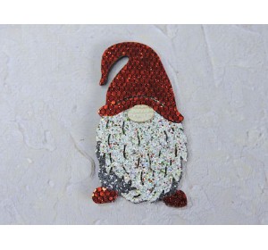 Патч сборный "Гномик" 5*2,7 см, цв. красный - 1 шт.