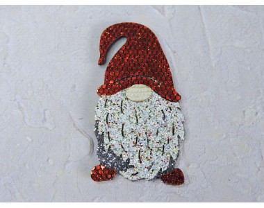 Патч сборный "Гномик" 5*2,7 см, цв. красный - 1 шт.