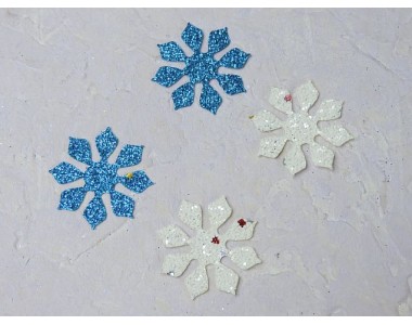 Заготовки из кожзама "Цветочки" - 1 шт