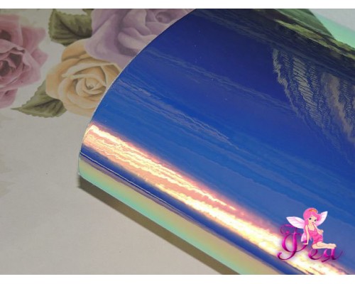 Кожзам гладкий "Хамелеон", сиреневый