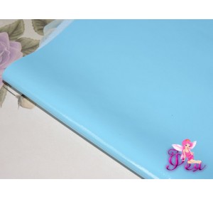 Кожзам гладкий "Глянец" цв. голубой (мягкий)