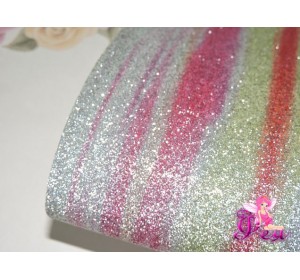 Кожзам с блестками "Радуга №1"