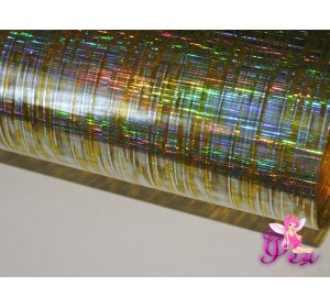 Пленка декоративная "Полоски",цв. золото