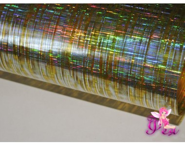 Пленка декоративная "Полоски",цв. золото