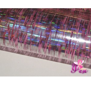 Пленка декоративная "Полоски",цв. розовый