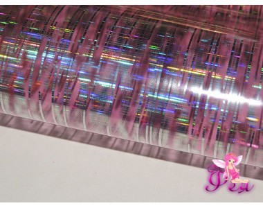 Пленка декоративная "Полоски",цв. розовый