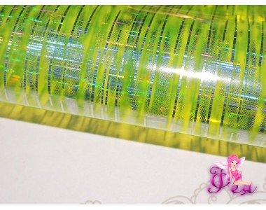 Пленка декоративная "Полоски",цв. салатовый