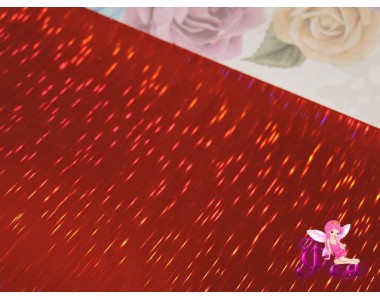 Кожзам гладкий "Полоски", цв. красный 232-112 Кожзам декоративный