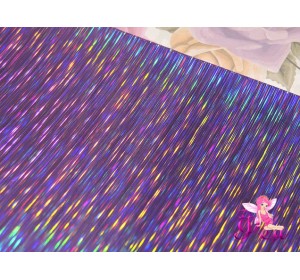 Кожзам гладкий "Полоски", цв. сиреневый