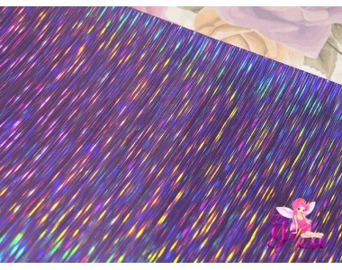 Кожзам гладкий "Полоски", цв. сиреневый 232-113 Кожзам декоративный