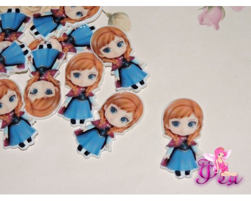 Кабошон-вырубка "Анна" 38*17 мм -1 шт