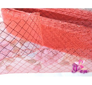  Регилин мягкий 45 мм, цв. красный с красной нитью ( 1 м)