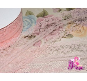 Кружево капрон 40 мм  персикового цвета - 1м