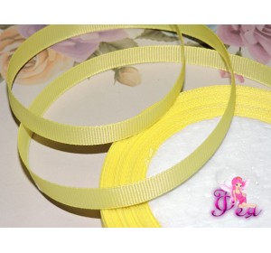 Репсовая лента 10 мм цв. желтый - 1 м