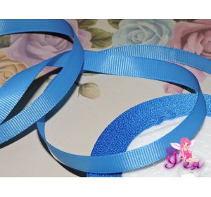 Репсовая лента 10 мм цв. синий - 1 м