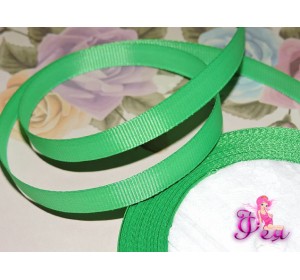 Репсовая лента 10 мм цв. зеленый - 1 м