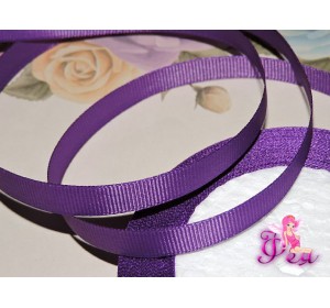 Репсовая лента 10 мм цв. насыщенный фиолетовый - 1 м
