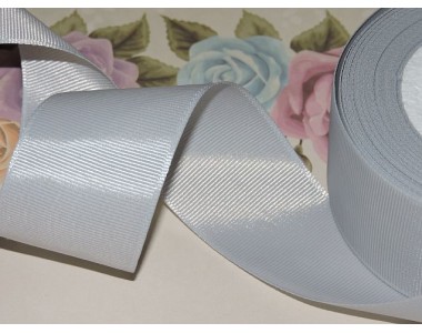 Репсовая лента 40 мм цв. серый - 1 м