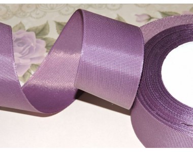 Репсовая лента 40 мм цв. светло-пурпурный - 1 м