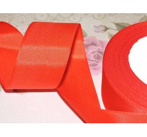 Репсовая лента 40 мм цв. нежно-красный - 1 м