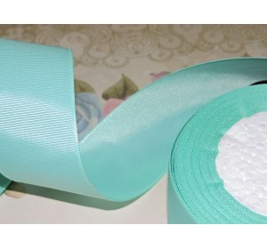 Репсовая лента 40 мм цв. нежно-бирюзовый - 1 м