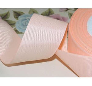 Репсовая лента 40 мм цв. светло-персиковый - 1 м