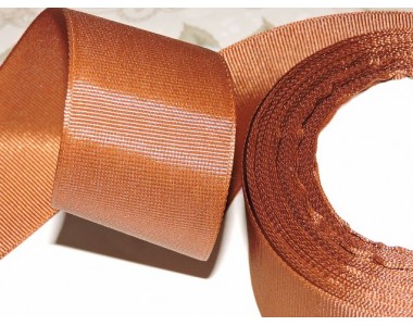 Репсовая лента 40 мм цв. коричневый - 1 м