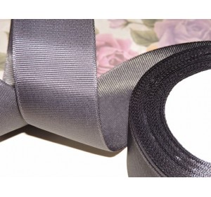 Репсовая лента 40 мм цв. графитовый серый - 1 м