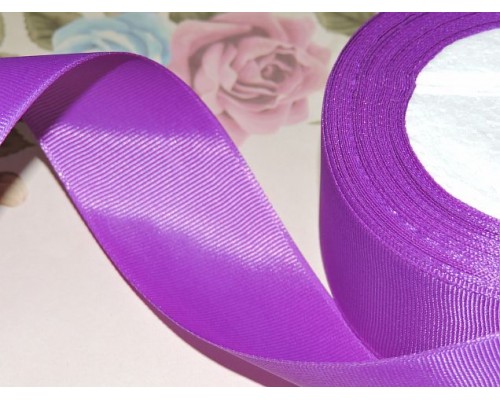 Репсовая лента 40 мм цв. фиолетововый - 1 м