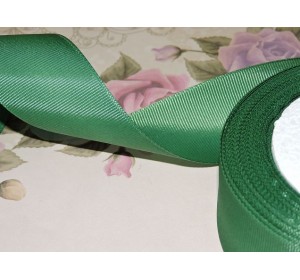 Репсовая лента 40 мм цв. темно-зеленый - 1 м