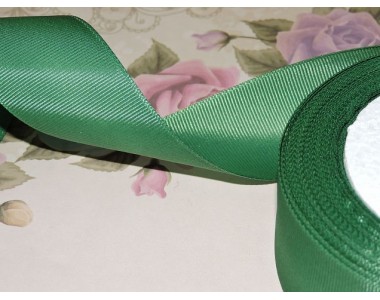 Репсовая лента 40 мм цв. темно-зеленый - 1 м
