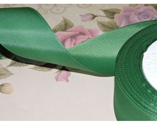 Репсовая лента 40 мм цв. темно-зеленый - 1 м