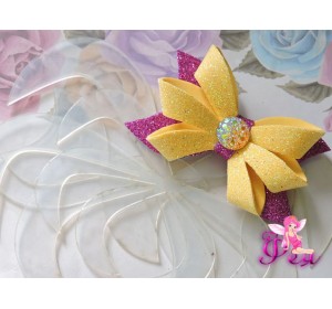 Набор шаблонов "Бантик  Цветок  "В комплекте 4 детали