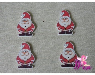 Фигурка и фанеры 35*25 мм, "Санта Клаус 2"- 1шт