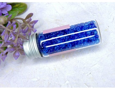 Бисер 8/0 в бутылочке матовый "Небесное небо" 20 гр. - 1 шт.