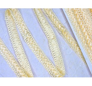Тесьма декоративная 18 мм "Самоса", цв. кремовый  - 1 м.