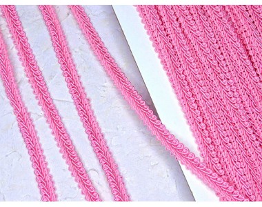 Тесьма декоративная 10 мм "Шанель", цв. розовый -1 м.