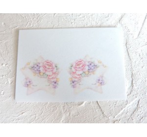 Термонаклейка "Звездочка" высота - 2,0 см (пара)