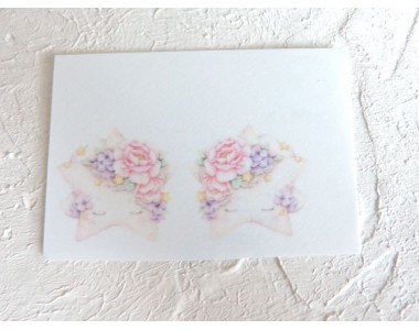 Термонаклейка "Звездочка" высота - 2,0 см (пара)