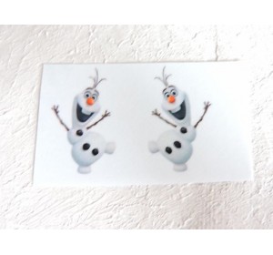 Термонаклейка "Олаф" высота - 2,5 см (пара)