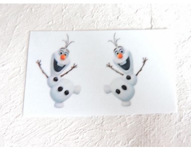 Термонаклейка "Олаф" высота - 2,5 см (пара)